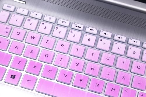 Keyboard Skin Compatible for 15.6" HP 15-db/da 15-dy 15-dw 15-bs/bw 15-ef 15t 15z 15t-dy200 15t-dw300 15-dy2024nr dy2073dx dy1043cl 15-dw3033dx dw1033dx dw3065st 15-ef1023dx ef2126wm (Ombre Purple) - color: Ombre Purple