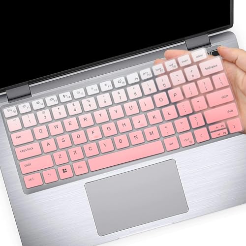 Keyboard Cover for Dell Latitude 14" 3450 3440 5450 5440 5430 5431 5420 7450 7440 7430 7420 7410, Dell Latitude 14" 9420 9430, Latitude 16 7650 7640, Latitude 15.6" 9520 9510 7520 -Ombrepink - color: Ombrepink
