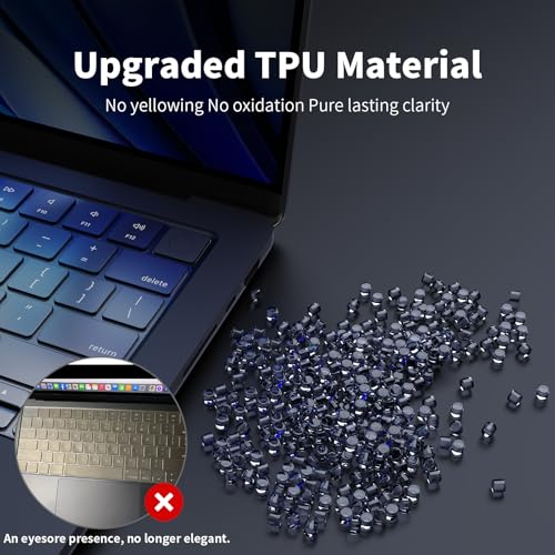 Macaset Keyboard Cover for MacBook Air 13.6"/15" & Pro 14"/16" | US | US Layout | Premium TPU | 0.11mm Ultra-Thin | Skin-Friendly Feel | High Transparency | Air & Pro M5–M1 (2026–2021)