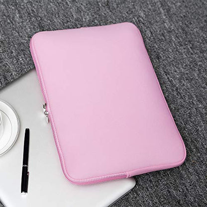 RAINYEAR 13.3 Inch Laptop Sleeve Case Padded Carrying Bag, Pink | Slim Protective Soft Zipper Computer Cover for 13.3 Inch Notebook Computer Chromebook 14 inch MacBook Pro/Max M1 M2 M3 M4 M5 - color: Pink, size: 13"-13.3"