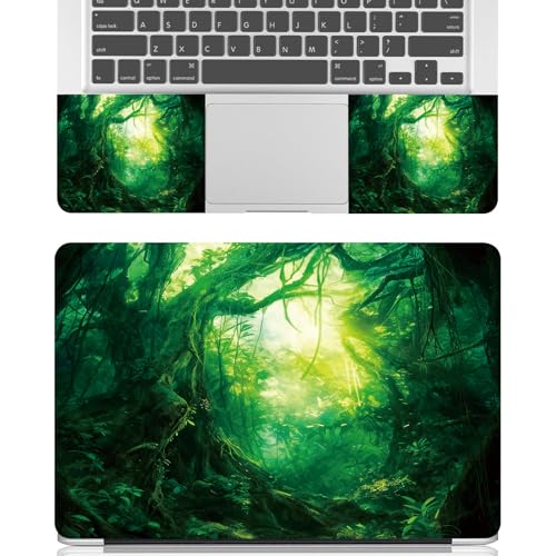 Universal Laptop Skin Sticker Decal for 11.6”12" 13" 13.3" 14" 15" 15.4" 15.6" Reusable Waterproof Scratch-Scratch Resistant Protective Vinyl Laptop Notebook Skin Stickers - Beautiful Green Forest - color: Beautiful Green Forest