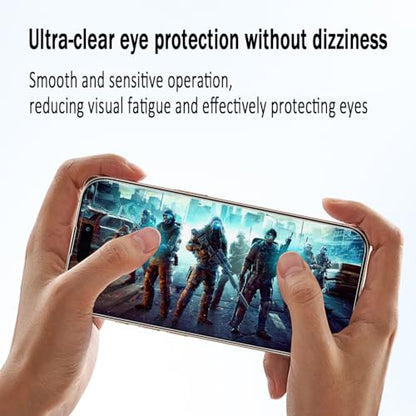 2 Pack Anti Blue Light Screen Protector for iPhone 16 Pro/iPhone 17 Eye Protection Tempered Glass Film, Easy to Install, Bubble Free - size: iPhone 16 Pro/17 6.3-inch