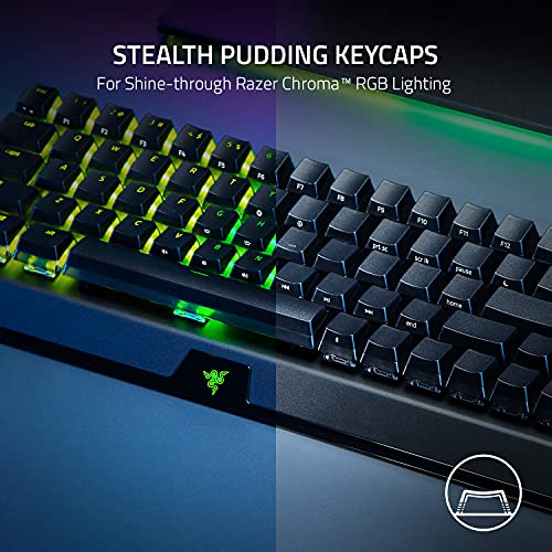 Razer BlackWidow V3 Mini Wireless Mechanical Gaming Keyboard, Green Switch | Tactile & Clicky, Phantom Pudding Keycaps, Snap Tap, 200 Hr Battery - color: Green Switches - Tactile & Clicky, size: BlackWidow V3 Mini - Phantom Edition, style: Keyboard