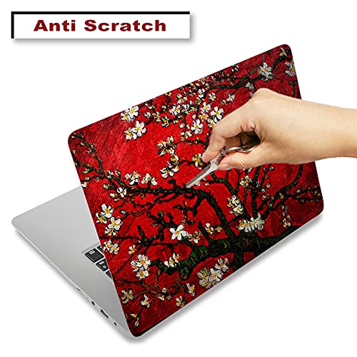 Laptop Skin Sticker Decal, 12" 13" 13.3" 14" 15" 15.4" 15.6 inch Laptop Universal Netbook PC Notebook Vinyl Reusable Skin Sticker Cover Art Case Protector Personalized, Red Van Gogh Painting - color: Red Van Gogh Painting