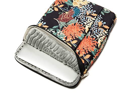 Kinmac 360 Protective Water Resistant Laptop Case Bag Sleeve with Handle for Surface, MacBook Air/Pro, iPad Pro - 12.9 and 13.3 inch Laptop (Royal Chrysanthemum) - color: Royal Chrysanthemum, size: 12 inch-13.3 inch