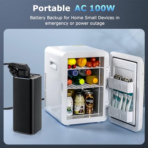 Portable Power Bank, 100W AC Outlet Laptop Charger, 98Wh/27000mAh High Capacity with 65W PD USB C Laptop Battery Bank, Backup Power Source for Business Travel and Outdoor Activities
