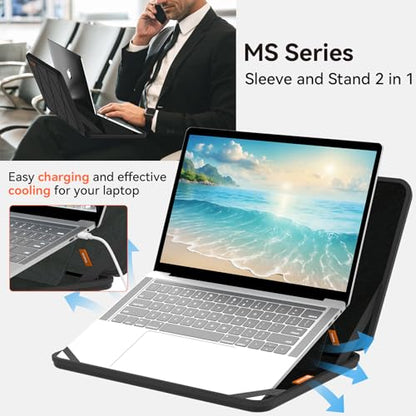 Smatree MS50 Hard EVA Sleeve Case with Stand Compatible for 14 inch ASUS Vivobook 14 X1407/14X OLED/S 14 Flip OLED,for 14 inch Vivobook 14 M1407/14 X1407QA/S14 S3407QA Copilot+PC, Zenbook 14 UX3402 | Compatible for ASUS Vivobook 14X OLED/S 14 Flip OLED, f