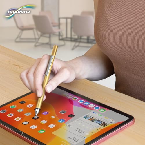 BoxWave Stylus Pen Compatible with HP Envy x360 Convertible 2-in-1 Laptop (15.6 in) - FineTouch Capacitive Stylus, Super Precise Stylus Pen - Champagne Gold