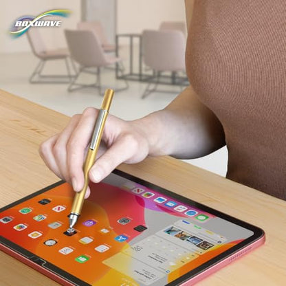 BoxWave Stylus Pen Compatible with HP Envy x360 Convertible 2-in-1 Laptop (15.6 in) - FineTouch Capacitive Stylus, Super Precise Stylus Pen - Champagne Gold