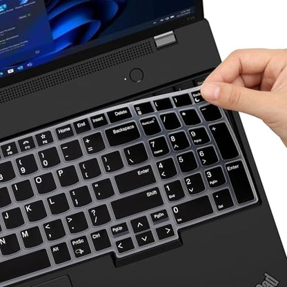 Keyboard Cover for Lenovo ThinkPad E16 Gen 1 16", Thinkpad T16 P16 P16v P16s Gen 2/Gen 1 16", Thinkpad L15 Gen 4/3 15.6" (Not Fit Thinkpad Z16, L15 Gen 2/1)-Black - color: Black