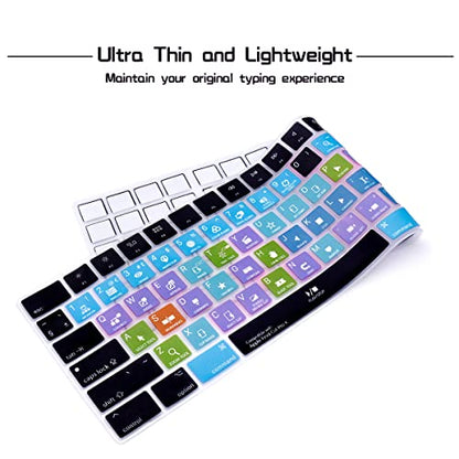 HRH Final Cut Pro X Shortcut Hotkey Silicone Keyboard Cover Keypad Skin for Magic Keyboard with Numeric Keypad A1843 MQ052LL/A Released in 2017/2018(US/EU Layout) - color: Hotkey-Final Cut Pro X
