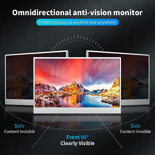 14 Inch Touchscreen Portable Monitor,FHD 1080p,100% sRGB Display,Built USB-C,HDMI,Mini DP,Folding Kickstand Extend Second Screen for Laptop/PC/Phone/Game Console - size: 14 Inch