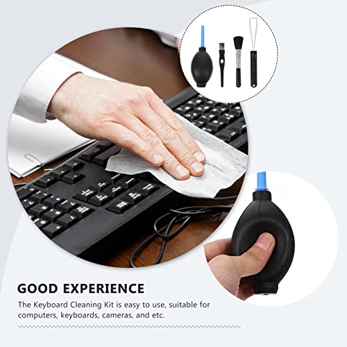 NUOBESTY 1set Keyboard Cleaning Kit Professional Brush and Key Puller Essential Tools for Computer and Laptop Maintenance for Hard Reach Areas