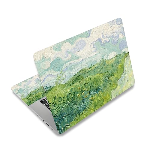 Laptop Skin Sticker Decal for 12" 13" 13.3" 14" 15" 15.4" 15.6" Notebook | Vinyl Skin Sticker Cover Art Protector Laptop PC (2 Wrist Pad Skins Included), Decorative Waterproof Removable, Green Theme - color: Green Theme