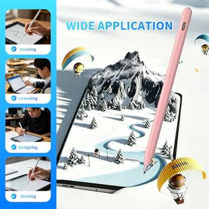 Galaxy Tab A11+ Stylus Pen for Samsung Table A11/A9+/A9 Drawing Stylus for Android Tablets, Precise Writing Pencil,Fast Charging,Auto Sleep,Button on/Off (Pink) - color: pink