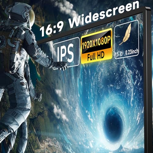 XGaming Portable Monitor 15.6 Inch 1080P FHD IPS USB-C Laptop Monitor, HDMI Computer Display w/Smart Cover & Speakers, Ultra Slim HDR Gaming External Screen for Laptop PC Phone Mac Xbox PS4 Switch