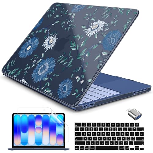 Batianda Case for MacBook Neo 13 Inch 2026 Model A3404, Citrus Bloom | 4-in-1 Laptop Accessories Bundle with Citrus Floral Art, Ultra Slim Hard Shell for Girls and Fresh Summer Style - color: Flowers and Leaves