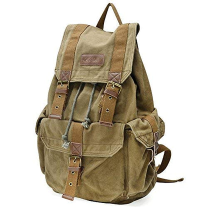 GOOTIUM 21101AMG Specially High Density Thick Canvas Backpack Rucksack, Field Tan, Large - color: Field Tan, size: Large