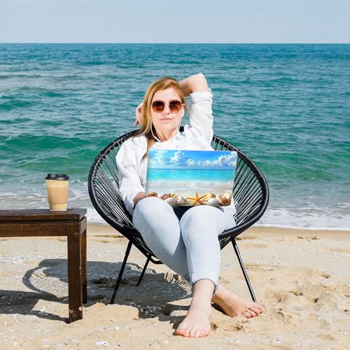 Universal Laptop Protective Skin,Trim-to-Fit Vinyl Sticker for 13–16 Inch Laptop,MacBook,Tablet & Notebook,Scratch-Proof Waterproof Cover,Beach Seashells Starfish - color: Beach Seashells Starfish