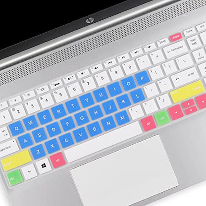 Keyboard Cover for 15.6 17.3 HP Laptop 15-dq 15-bs/ba/dw/dy 17-bs/ca 15-dq1071cl 15-bs212wm 15-bs085nr 15-bs244wm 15-bs115dx 15-f223wm 17-bs010 17-bs019 17-bs020 17-bs049, HP 15.6" 250 255 G7 G8 G9 - color: CandyBlue