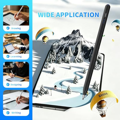 Galaxy Tab A11+ Stylus Pen for Samsung Table A11/A9+/A9 Drawing Stylus for Android Tablets, Precise Writing Pencil,Fast Charging,Auto Sleep,Button on/Off (Black) - color: black