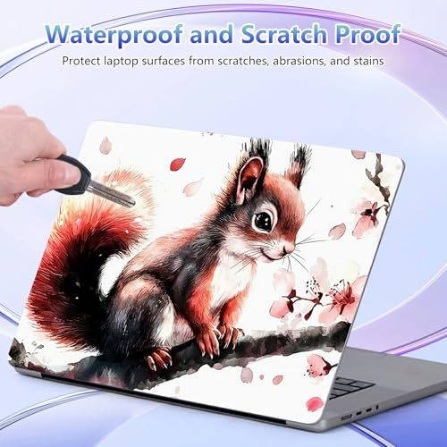 Laptop Skin Sticker Decal Cover,Cute Little Squirrel | DIGTIALL Universal Laptop Skin Sticker, Waterproof Removable Notebook Decal Protector Cover for 12 13 14 15 Inch Laptops - color: Cute Little Squirrel