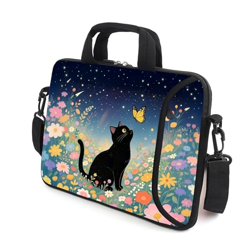AMARY 17" Laptop Shoulder Bag Carrying Case Adjustable shoulder straps, comfortable handle, front pocket for storing mouse (Cat-1) - color: Cat-1