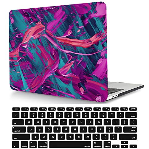 Laptop Case Compatible with Old Version MacBook Pro 13 Inch Case 2012 2011 2010 2009 2008 Release Model A1278 with CD-ROM, Plastic Hard Shell Case Cover & Keyboard Cover Skin - Rose red - color: CH136 Rose red, size: Pro 13" w/CD-ROM 2008-2012(A1278)