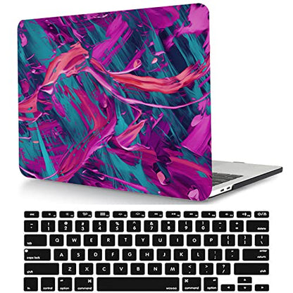 Laptop Case Compatible with Old Version MacBook Pro 13 Inch Case 2012 2011 2010 2009 2008 Release Model A1278 with CD-ROM, Plastic Hard Shell Case Cover & Keyboard Cover Skin - Rose red - color: CH136 Rose red, size: Pro 13" w/CD-ROM 2008-2012(A1278)
