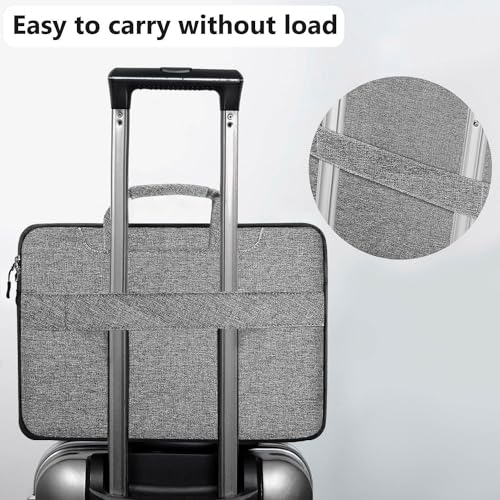 Hseok Laptop Shoulder Bag 15 15.6 16 Inch Briefcase,Compatible MacBook Pro/Neo 16",MacBook Air/Pro 15,XPS 15/16 and most 15.6-16 and Most 15-16 Notebooks,Spill-Resistant Handbag,Dark Gray & Black - color: Dark Gray & Black, size: 15-16 inch