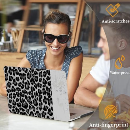 Compatible with MacBook Pro 14 inch Pro/Max Case 2025-2021 M5/M4/M3/M2/M1 Models A3434 A3185 A3401 A3112 A2918 A2992 A2779 A2442, Plastic Laptop Shell & Keyboard Cover, Black Leopard Print - color: Black Leopard Print, size: Pro 14.2" (2026-2021)M5/M4/M3/