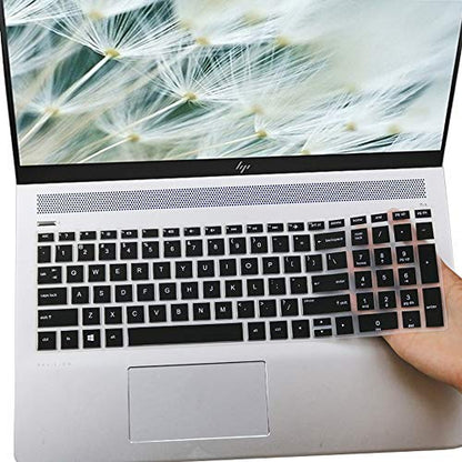 Keyboard Cover for HP Laptop 15.6 15-da/db/bs 15-dw 15-dy 15-ef 15-dy1043dx 15-dy5033dx dy1051wm dy2073dx 15-dw0083wm dw0037wm dw1083wm 15-ef2126wm 15-ef1001ds, HP 17-by/bs/ca 17.3 Keyboard Skin,Black - color: Black