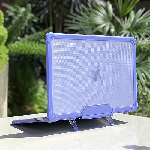 MEEgoodo Case for MacBook Air 15 inch 2026 2025 2024 2023, Case Fit Model (A3448/A3241/A3114/A2941) with M5/M4/M3/M2 Chip, Laptop Hard Shell with Heavy Duty Rugged Shockproof, Sky Blue XK - color: Sky Blue XK