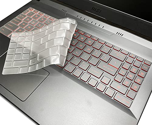 Keyboard Cover for MSI Cyborg 15 A13VE 2023, MSI GL66 GL76, Stealth GS77, Katana GF66 GF76, Raider GE78 HX, MSI Sword 15 17, MSI Crosshair 15.6" 17.3", Stealth 16 17 Studio Keyboard Skin Accessories