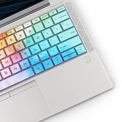 Keyboard Cover for 13.3" HP EliteBook 430 G8/EliteBook 630 G8 G9 G10, EliteBook X360 435 G8 G9, EliteBook X360 830 835 G7 G8 13.3 inch Laptop US Layout Keyboard(NOT FIT 830 835 G9 G10)-Colorful - color: Colorful