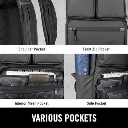 The Kenneth Cole REACTION Ryder 17-Inch Coated Polyester Travel Laptop Backpack Bag, Black - style: Backpack