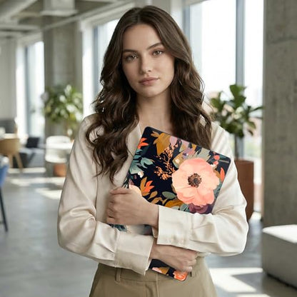 TWOLSKOO Compatible with MacBook Pro 14 inch Case M5 2026 2025-2021 Release M4 M3 M2 M1 Pro/Max Chip, Plastic Hard Shell & Keyboard Cover & USB C to USB Adapter & Screen Film, Bright Abstract Flower - color: Bright Abstract Flower