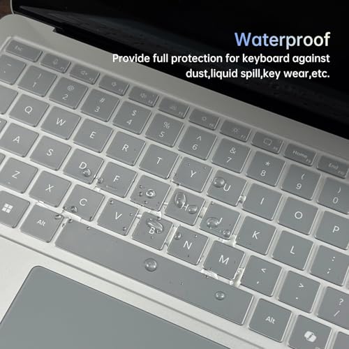 Keyboard Cover for 2026-2024 Microsoft Surface Laptop 8/7(7th Edition) 13.8 & 15 inch, Surface Laptop Accessories Ultra Thin High Transparent Keyboard Skin, Clear - color: Clear