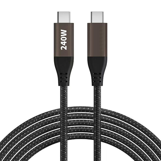 240W 6.6ft Dual USB-C PD3.1 Fast Charging Cable,E-Marker Smart Chip, Compatible with Laptops/Phones/Tablets/Switch