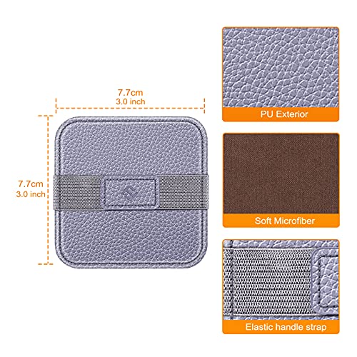 Fintie Screen Cleaning Pad, [4 Pack] Soft Cloth Car Phone Screen Cleaner | Microfiber Wipe Cleaning with Elastic Strap for iPad, iPhone, MacBook, Tablets, Laptop, Monitor (Blooming Hibiscus) - color: blooming hibiscus