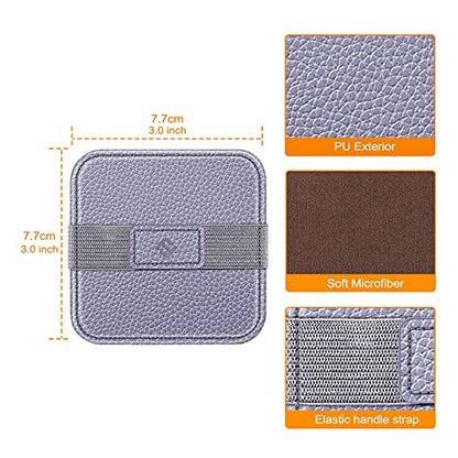 Fintie Screen Cleaning Pad, [4 Pack] Soft Cloth Car Phone Screen Cleaner | Microfiber Wipe Cleaning with Elastic Strap for iPad, iPhone, MacBook, Tablets, Laptop, Monitor (Blooming Hibiscus) - color: blooming hibiscus