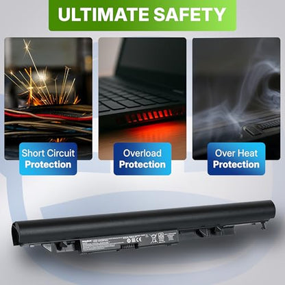 NinjaBatt Laptop Battery for 919700-850 HP JC04 JC03 15-BS015DX 15-BS113DX 15-BS115DX 15-BS060WM 15-BS013DX 15-BS070WM 17-BS049DX 17-BS011DX 250-G6 - High Performance [2200mAh/14.8v] - size: HP JC04 JC03
