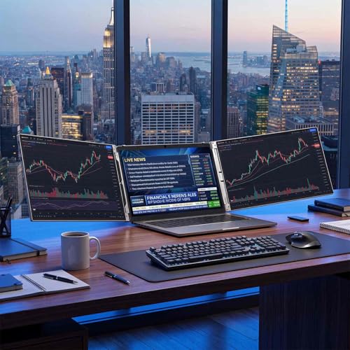 VSDISPLAY 14'' 1920x1200 IPS Laptop Screen Extender Portable Dual Monitor | with Mini H/D USB-C Interfaces,Plug and Play,for 13.3''-16'' Laptops - color: 14'' 1920x1200 LCD