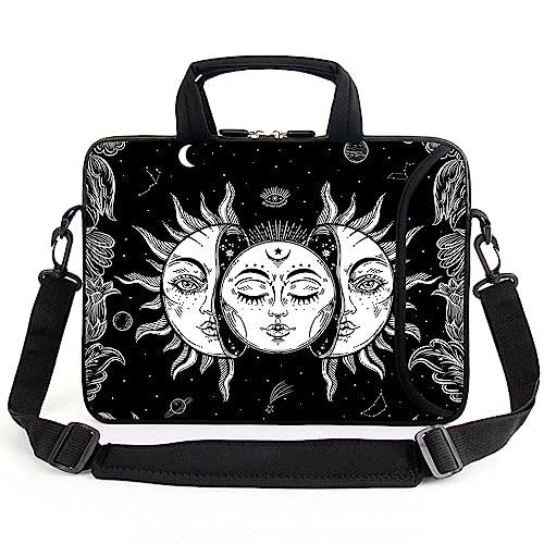 13" laptop bag laptop sleeve chromebook case adjustable shoulder strap with handle accessory pocket for men women (RYD-13-5) - color: Ryd-13-5