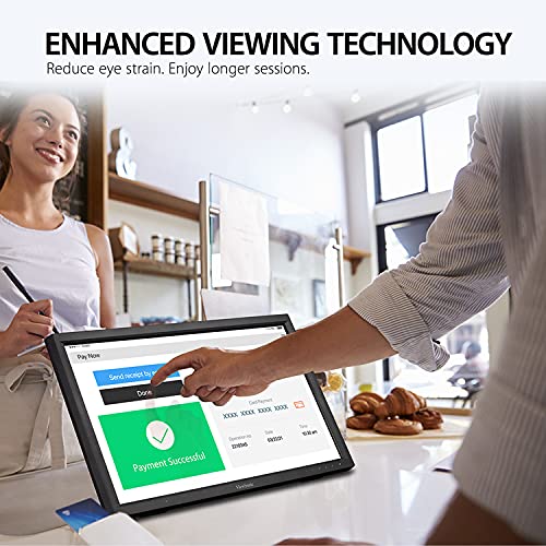 ViewSonic TD2223 22 Inch 1080p Touch Screen Monitor, 10-Point Multi IR Touch for Retail POS and Kiosks, Durable 7H Scratch-Resistant Glass, Eye Care Technology, HDMI, VGA, DVI, and USB Hub Inputs - style: 22-Inch