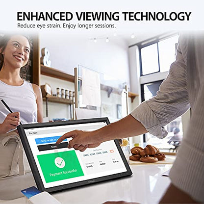 ViewSonic TD2223 22 Inch 1080p Touch Screen Monitor, 10-Point Multi IR Touch for Retail POS and Kiosks, Durable 7H Scratch-Resistant Glass, Eye Care Technology, HDMI, VGA, DVI, and USB Hub Inputs - style: 22-Inch
