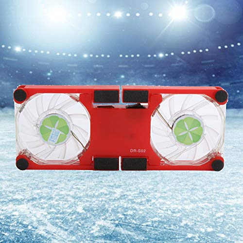 USB Cooling Pad, Laptop Cooling Stand with Fans and LED Blue Light, Simple Design, Safe Power Supply, Wide Application, Anti Skid Mount, Foldable Cooler (Red) - color: Red