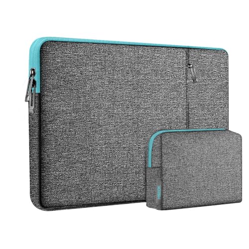 Hseok Laptop Case 13.3 14 inch Sleeve with Additional Case Compatible with MacBook Pro/Neo 14 inch M5/M4/M3/M2/M1 All Model of 13.3 Inch Mac Air/Pro, XPS 13 14 and More 13.3"-14" Notebooks,DKGy-Blue - color: Dark Gray-blue