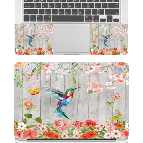 Universal Laptop Skin Sticker Decal for 11.6”12" 13" 13.3" 14" 15" 15.4" 15.6" Reusable Waterproof Scratch-Scratch Resistant Protective Vinyl Laptop Notebook Skin Stickers - Hummingbird Flowers - color: Hummingbird Flowers