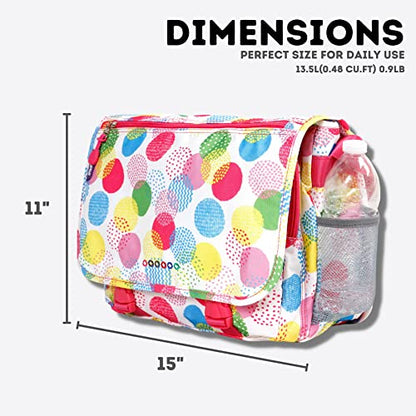 J World New York Terry Messenger Bag for Women Girls School Kids - color: Speckle